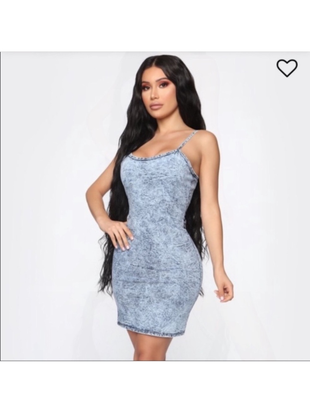 Fashion Nova Beautiful Day Denim Mini Dress